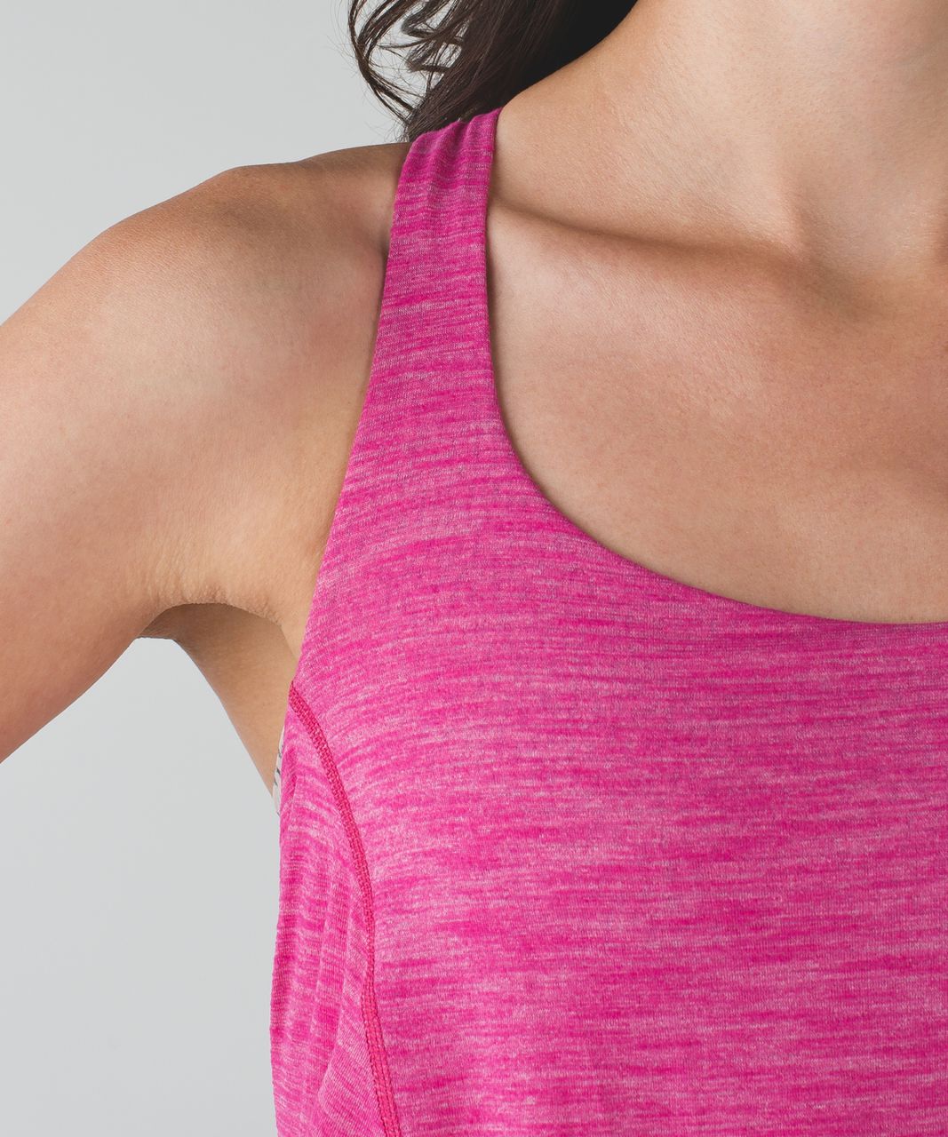 Lululemon Wild Tank - Heathered Jewelled Magenta / Dottie Dash White Black