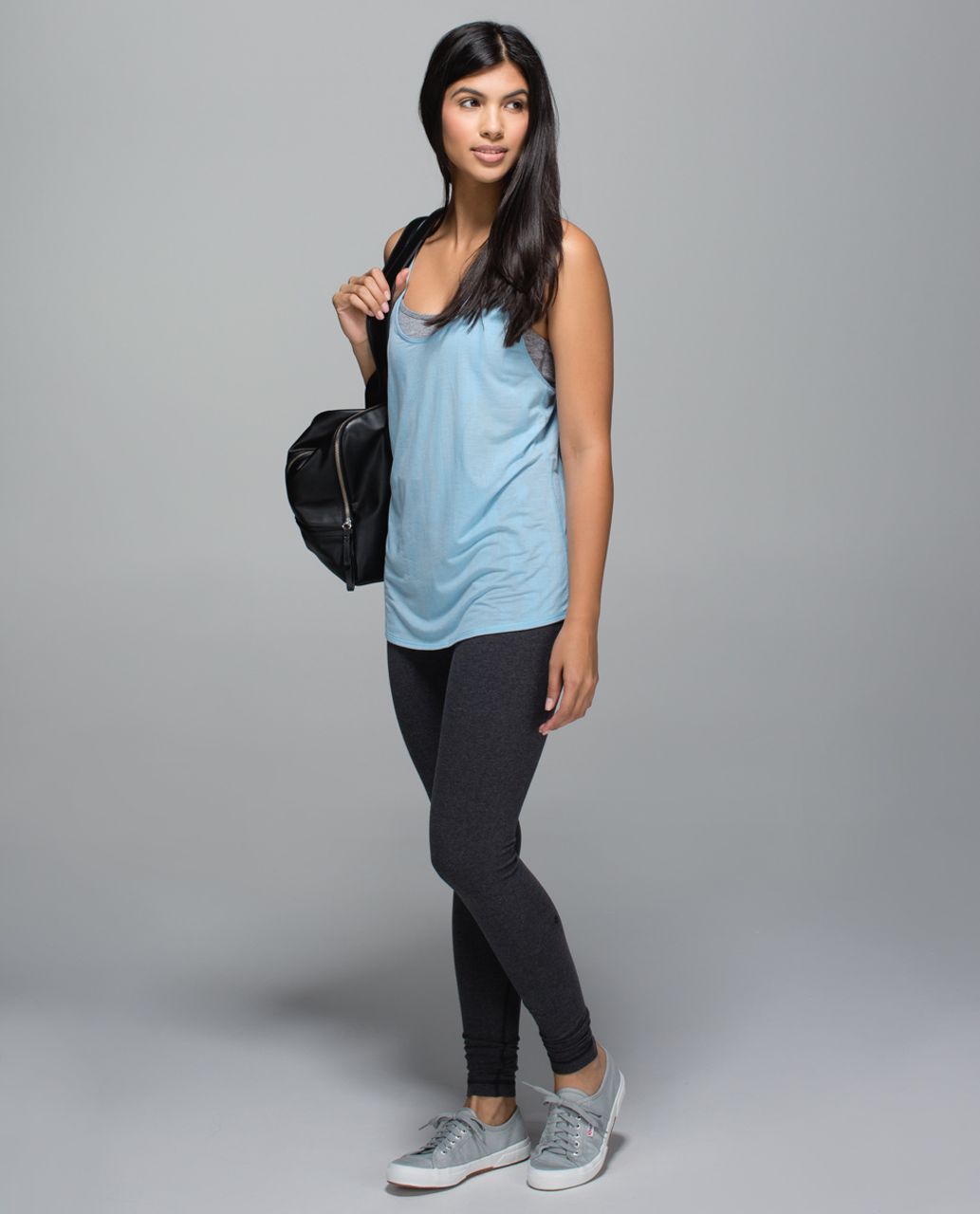 Lululemon Om Racerback - Nightsky Burnout Caspian Blue - lulu fanatics