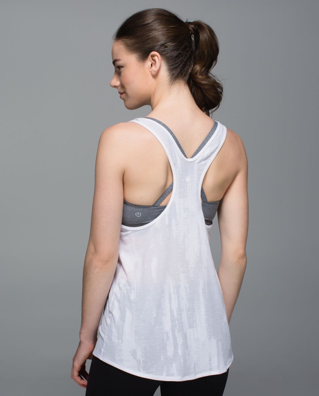 Lululemon Om Racerback - Nightsky Burnout White