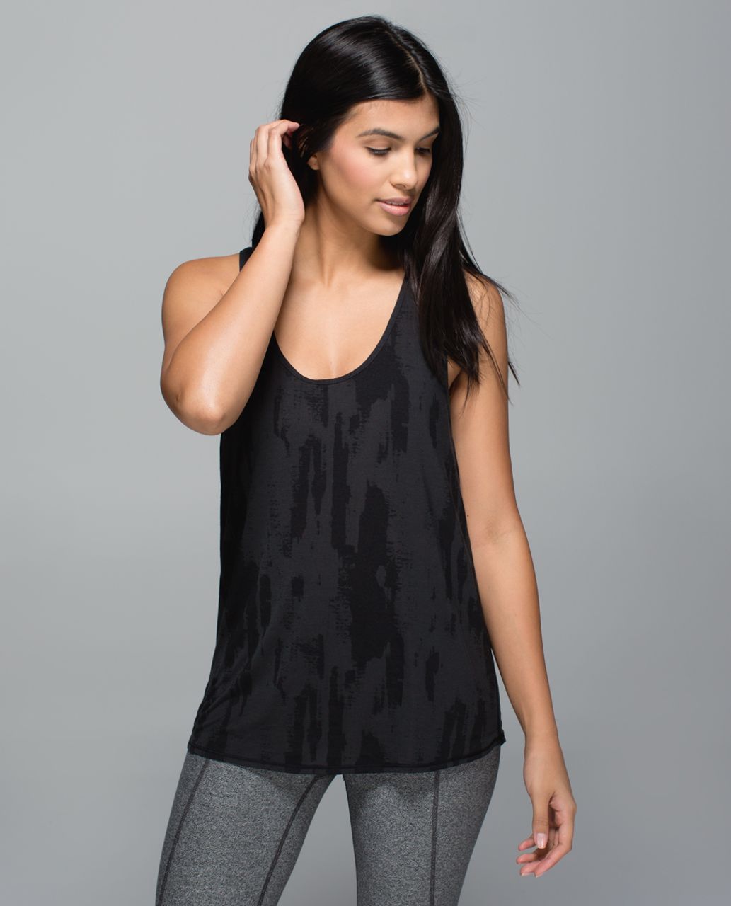 Lululemon Om Racerback - Nightsky Burnout Black