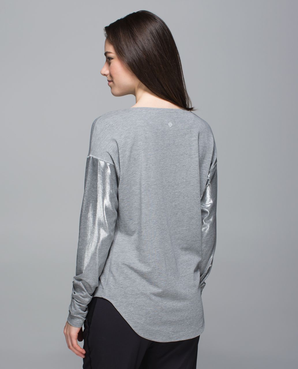 Lululemon Weekend Long Sleeve - Heathered Medium Grey / Silver Spoon