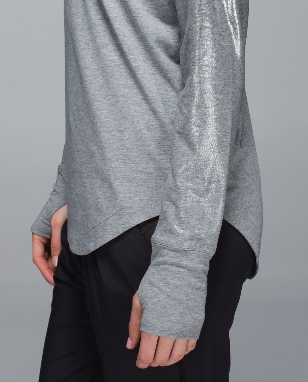 Lululemon Weekend Long Sleeve - Heathered Medium Grey / Silver Spoon