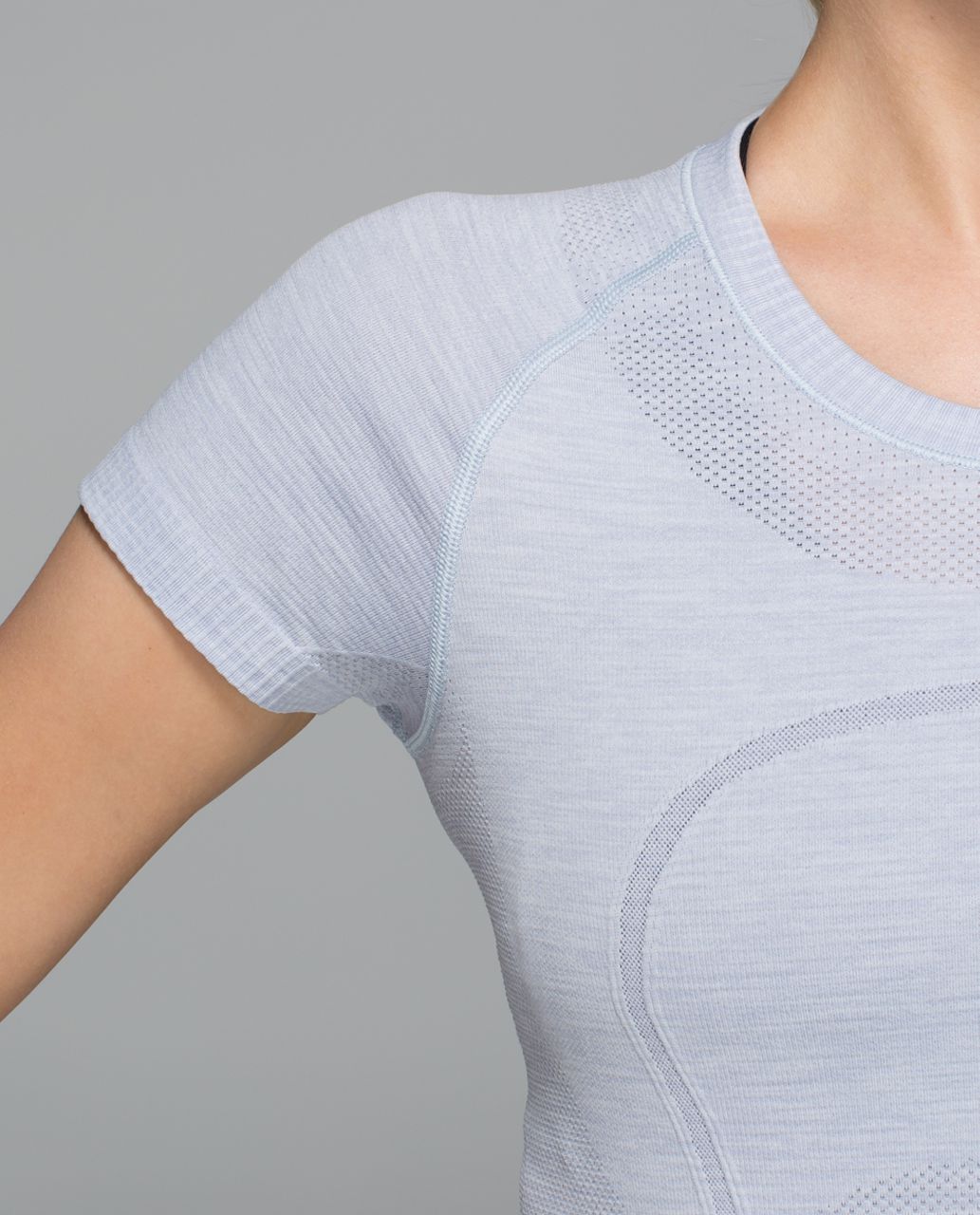 Lululemon Swiftly Tech Short Sleeve Crew - Heathered Silver Fox