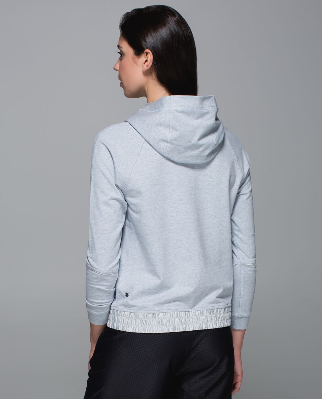 Lululemon All Good Pullover - Heathered Hazy Silver / Silver Spoon