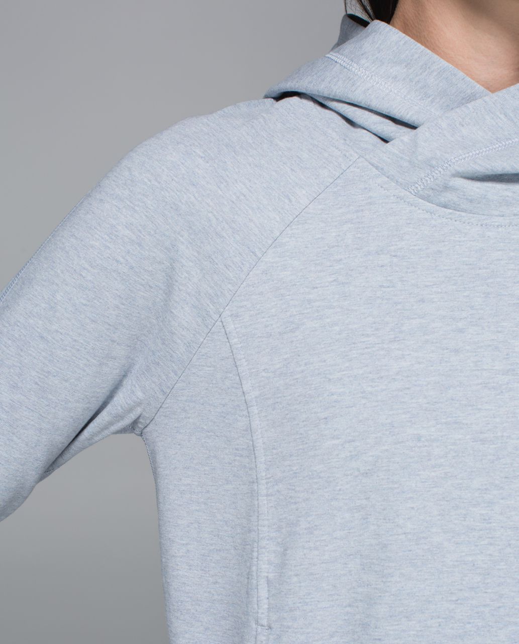 Lululemon All Good Pullover - Heathered Hazy Silver / Silver Spoon