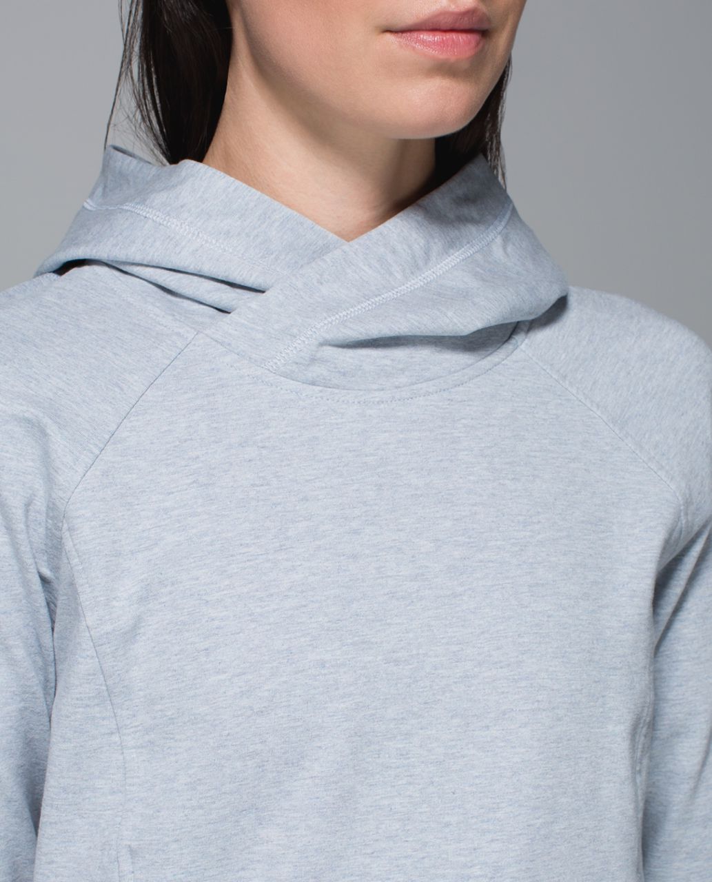 Lululemon All Good Pullover - Heathered Hazy Silver / Silver Spoon