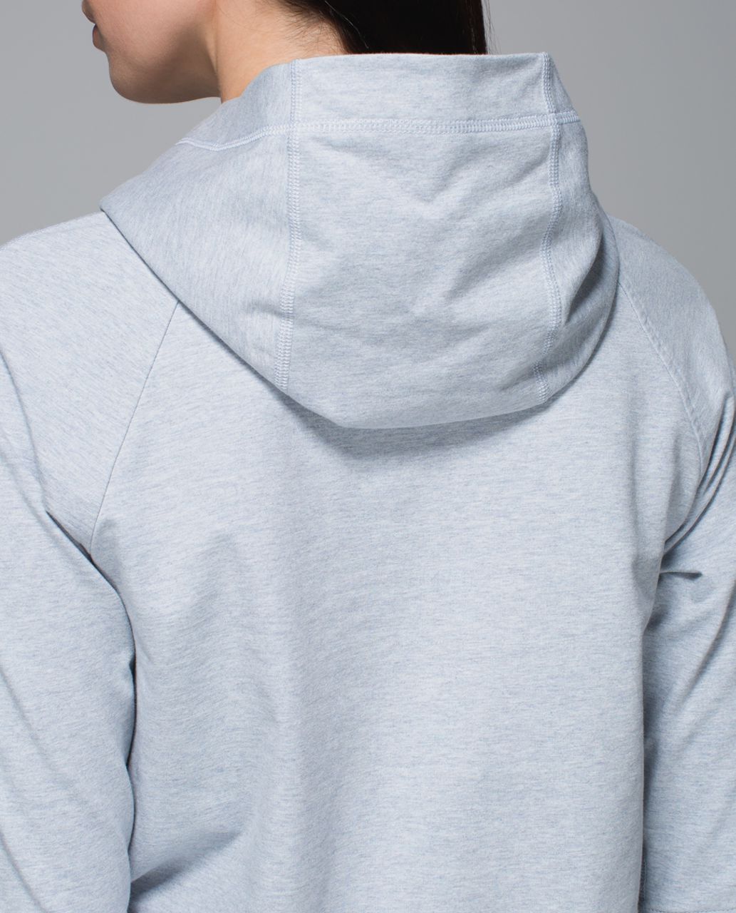 Lululemon All Good Pullover - Heathered Hazy Silver / Silver Spoon