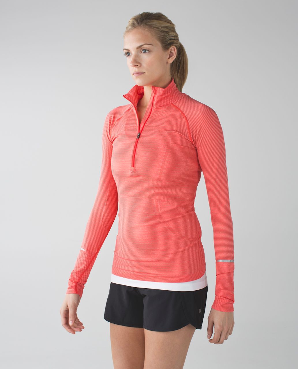 Lululemon Swiftly Tech 1/2 Zip - Heathered Alarming