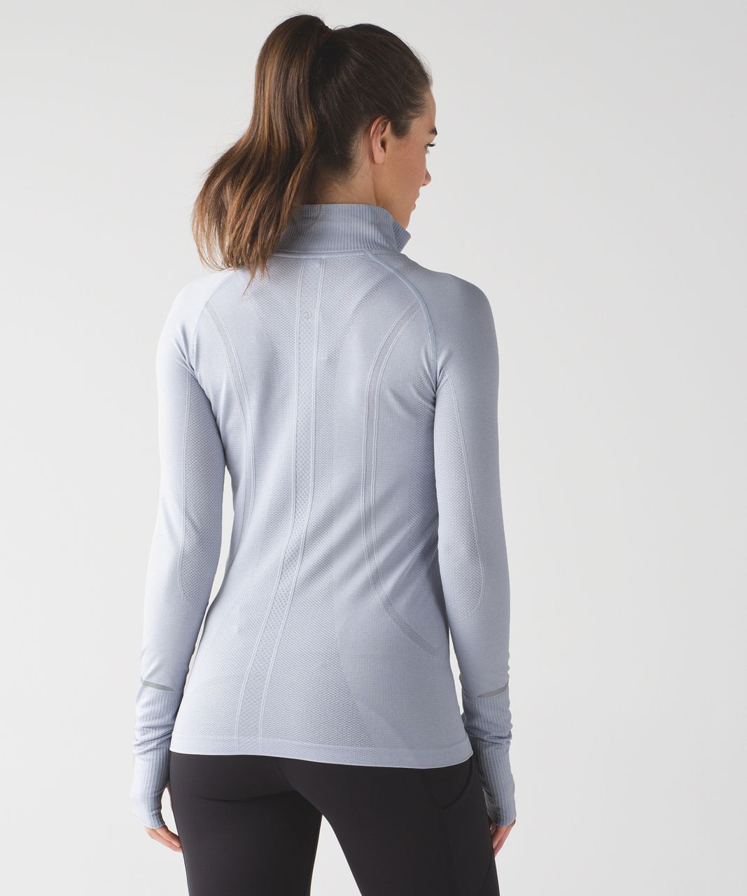 Lululemon Swiftly Tech 1/2 Zip - Heathered Silver Fox