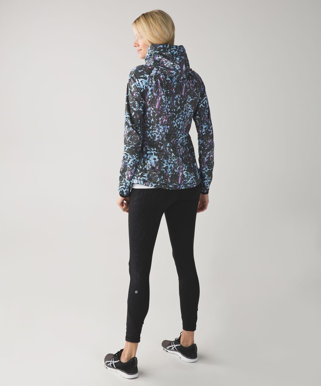 Lululemon Back Pack It Jacket - Floral Sport Tranquil Blue Multi