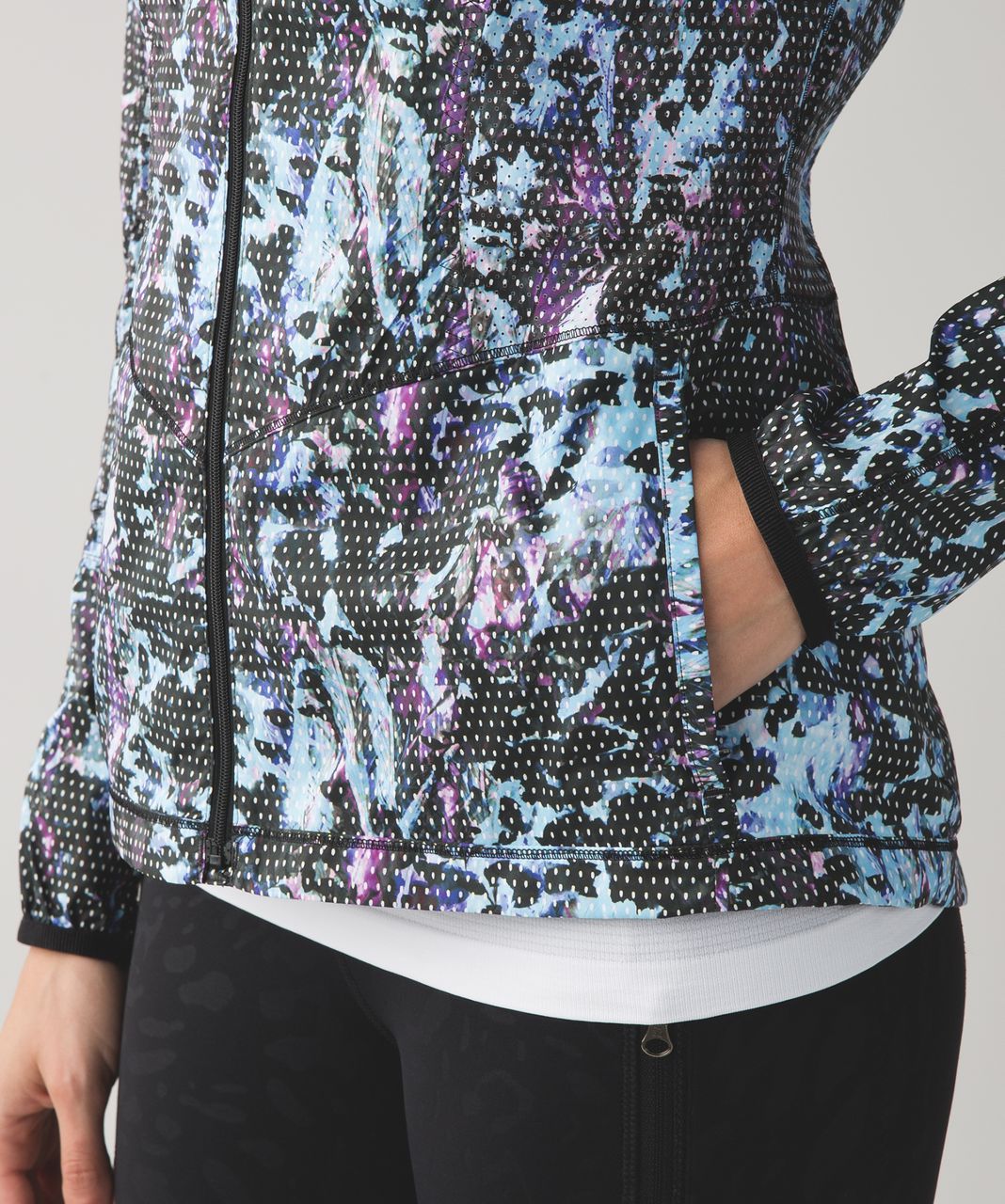 Lululemon Back Pack It Jacket - Floral Sport Tranquil Blue Multi