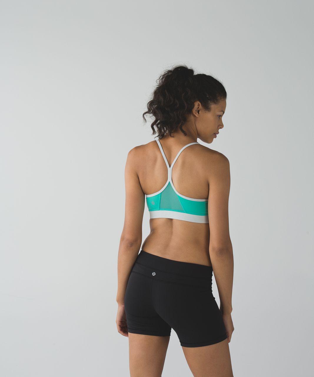 Lululemon Flow Y Bra IV - Bali Breeze / Heathered Silver Spoon