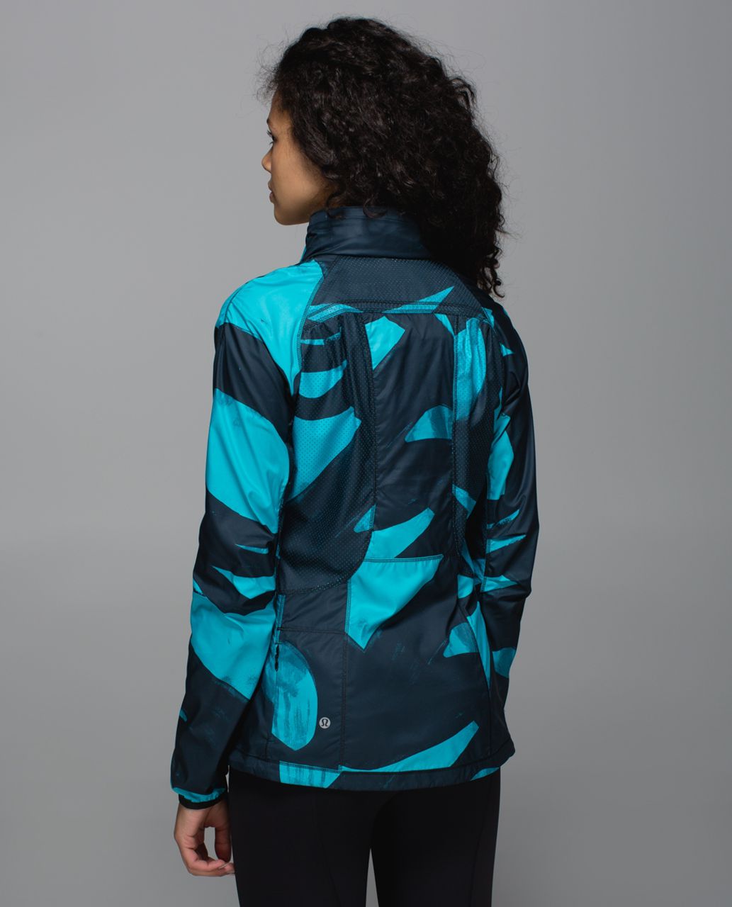 Lululemon Back Pack It Jacket - Back Spin Stroke Peacock Blue 