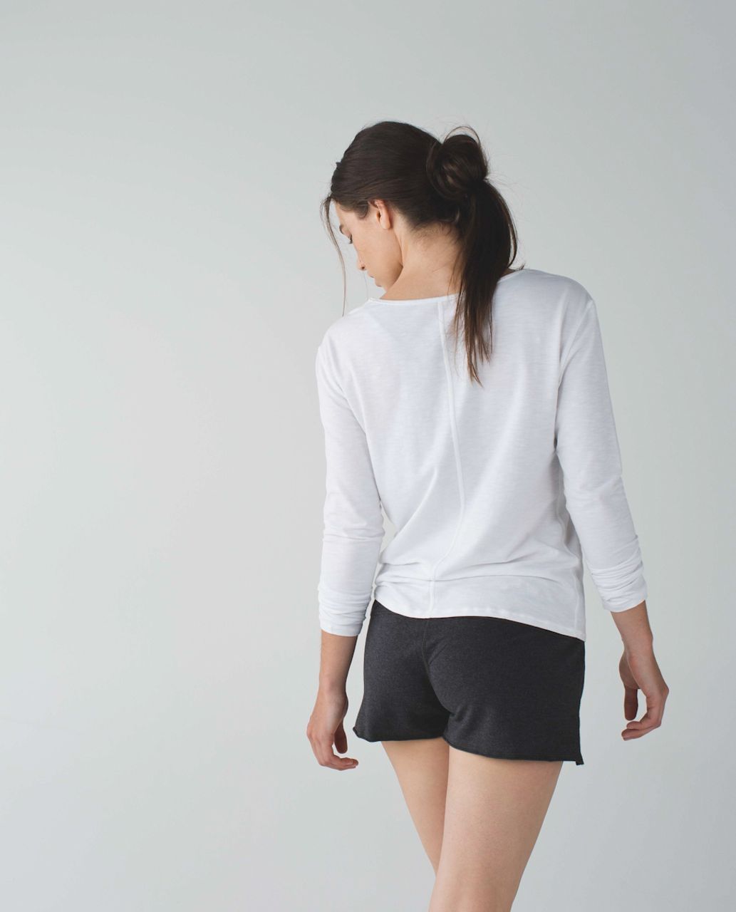 Lululemon Serenity Short - Heathered Mod Black