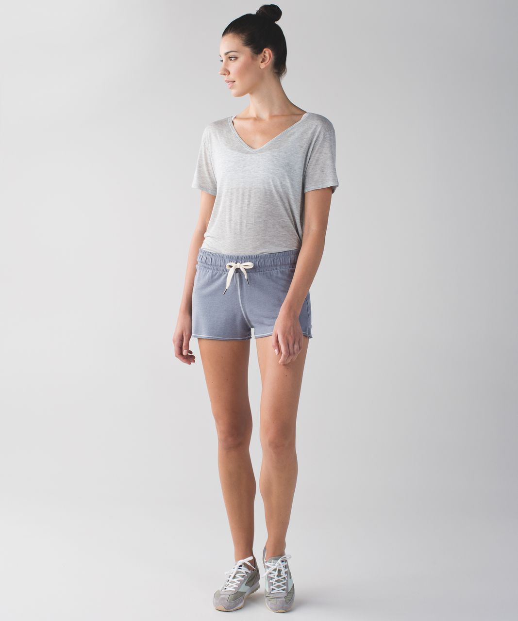 Lululemon Serenity Short - Heathered Mod Blue Denim