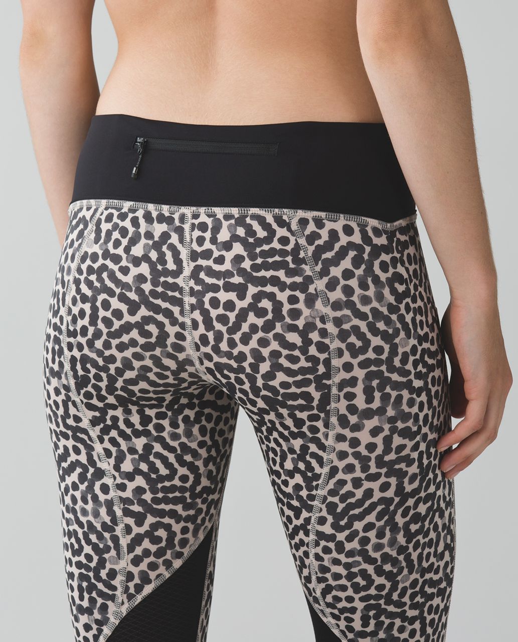 Lululemon Pace Rival Crop Leggings Spotted Animal Print Womens 4