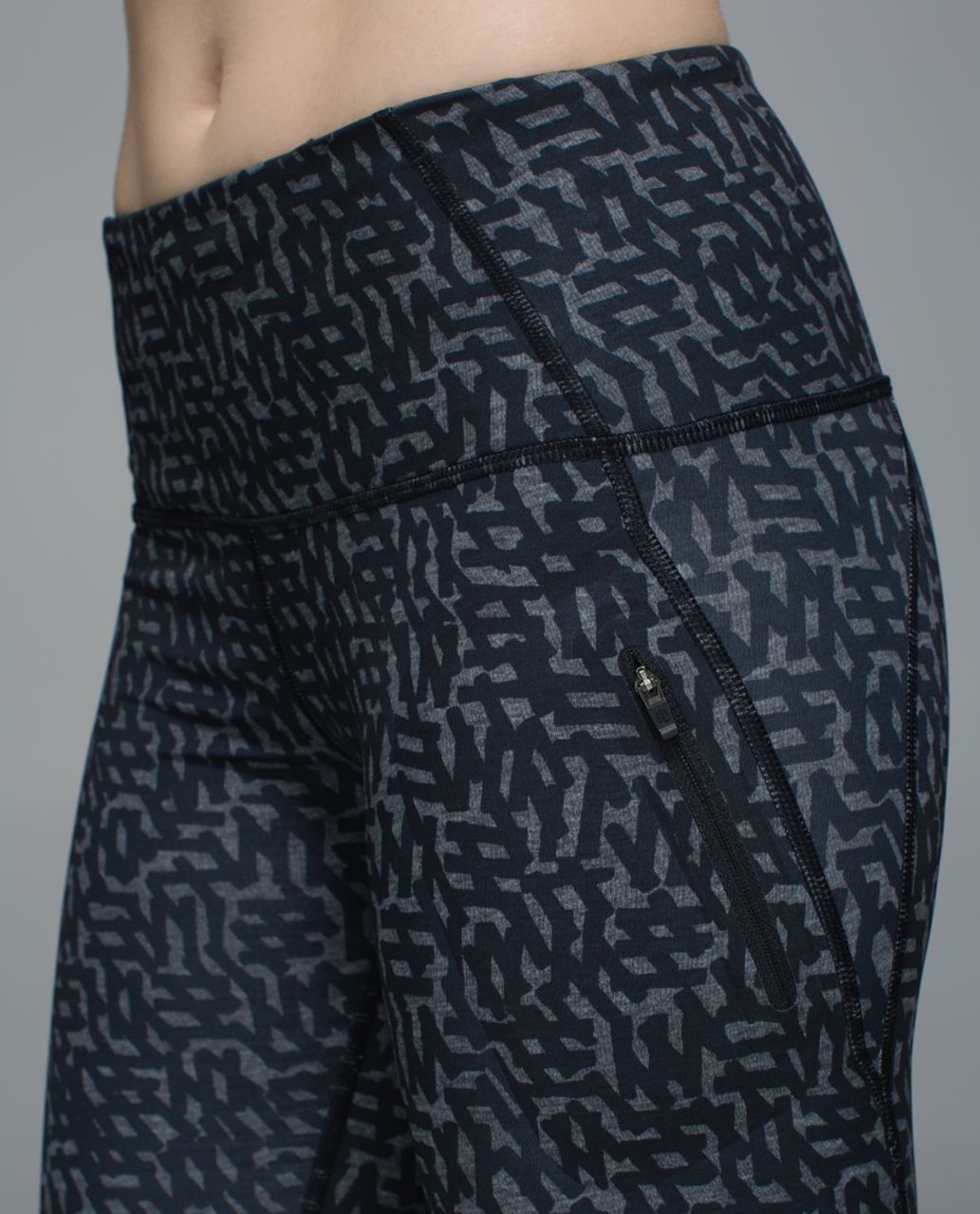 Lululemon All Sport Crop - Heathered Net Pop Black Multi