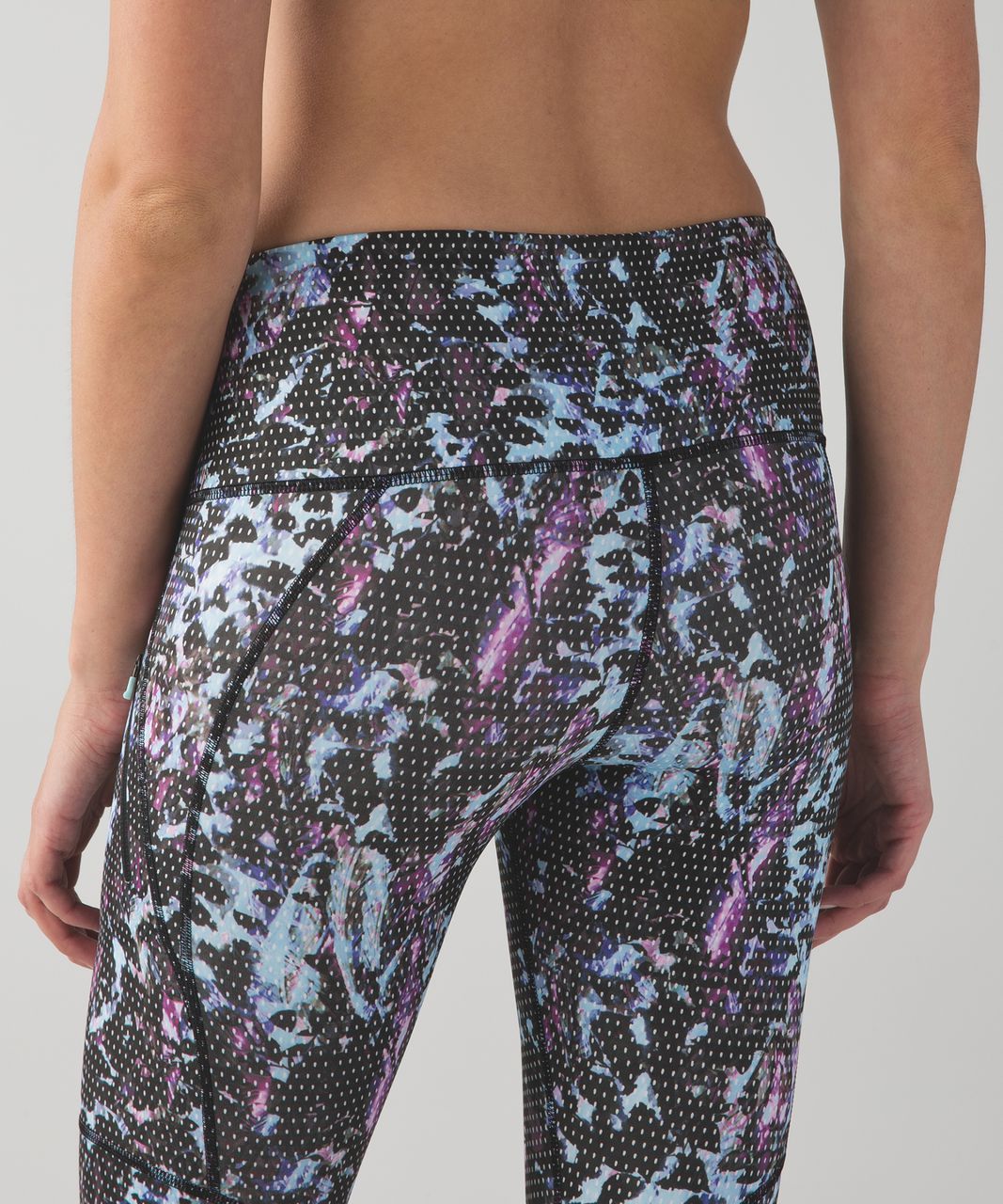 lululemon athletica, Pants & Jumpsuits, Lululemon All Sport Crop Floral  Sport Tranquil Blue Multi Legging