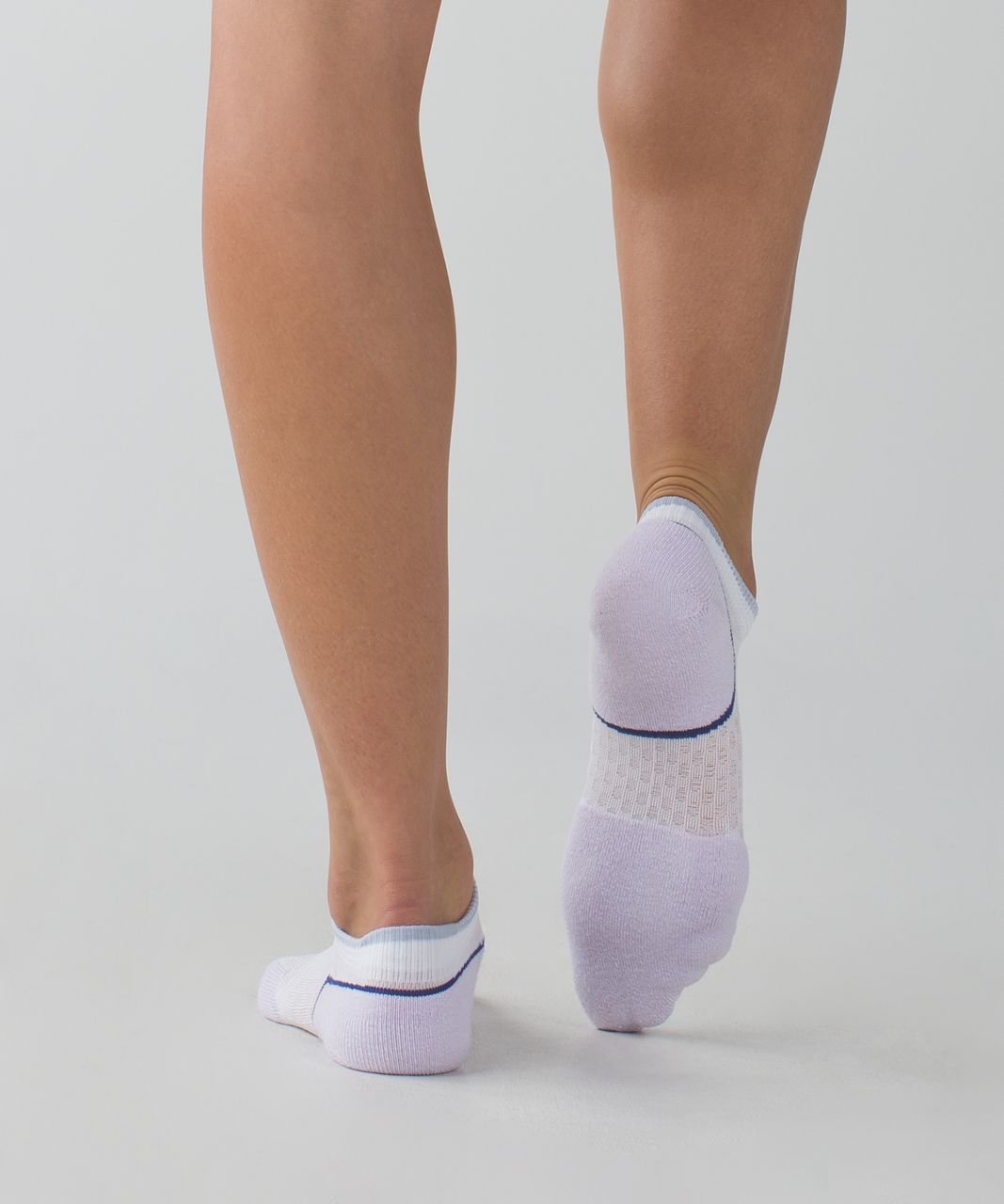 Lululemon Women's Ultimate Padded Run Sock - Court Dot Pretty Purple Stony Grape Silver Spoon