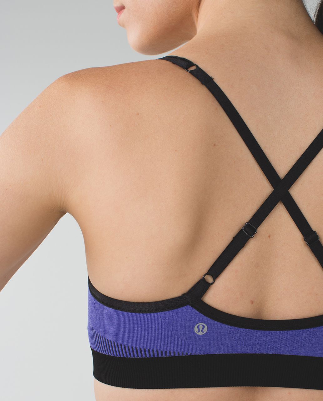 Lululemon Hold Your Om Bra II - Heathered Iris Flower