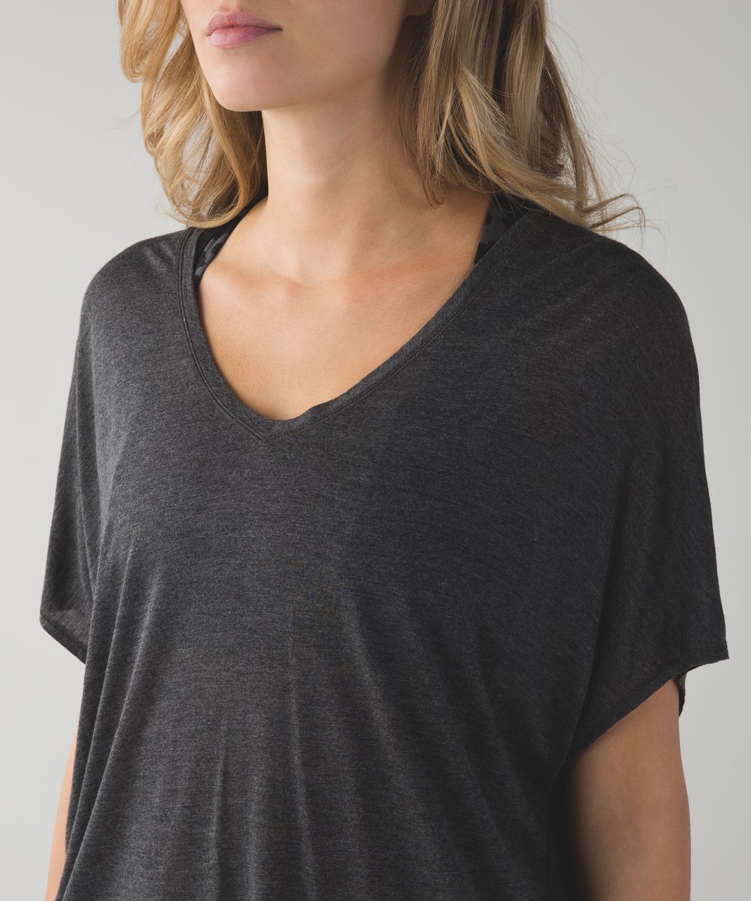 Lululemon Devout Short Sleeve Tee - Heathered Mod Black