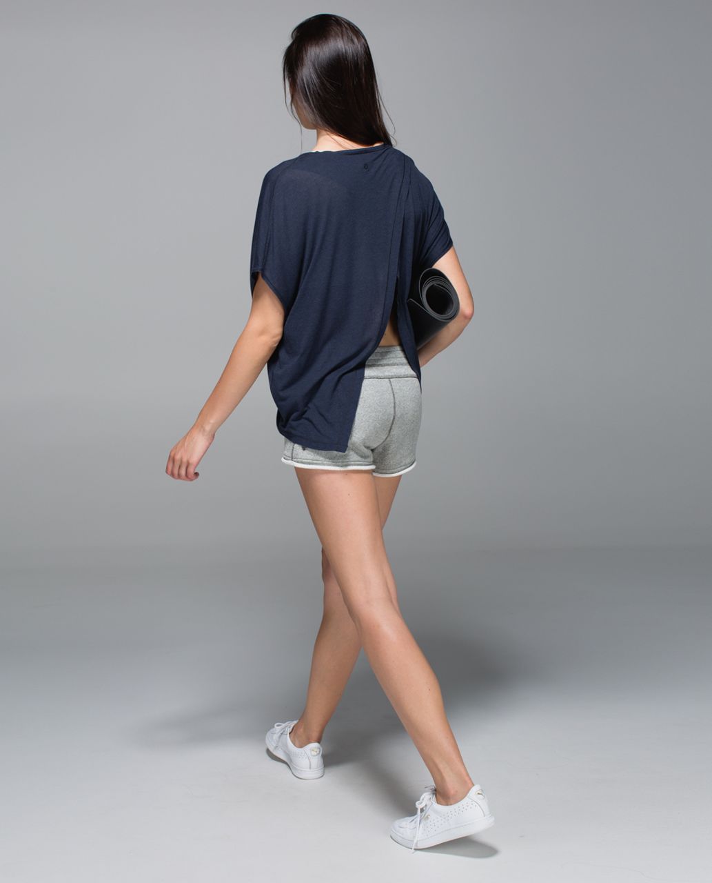 Lululemon Devout Short Sleeve Tee - Heathered Mod Naval Blue