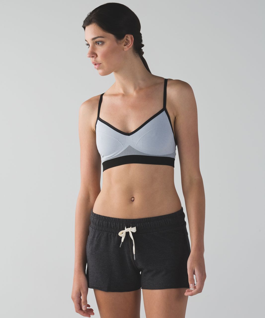 Lululemon Hold Your Om Bra II - Heathered Silver Fox