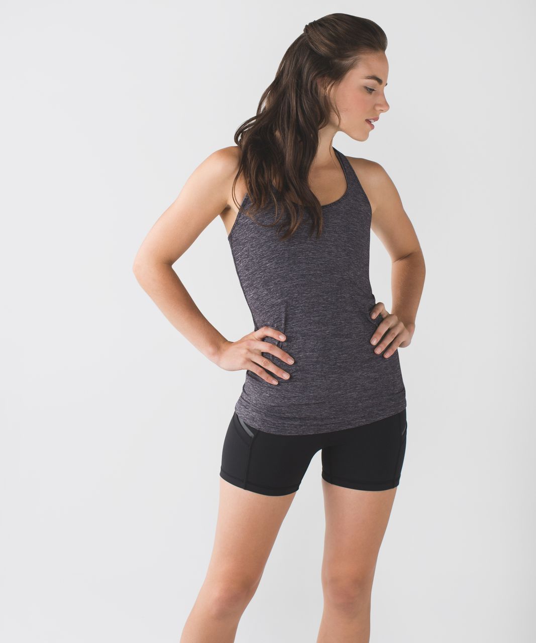 Lululemon Cool Racerback - Heathered Naval Blue