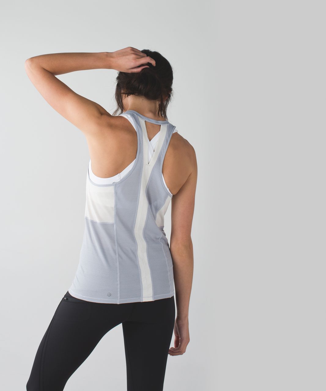 Lululemon Pedal To The Medal Singlet - Silver Fox / Angel Wing