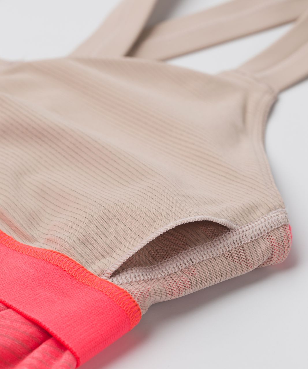 Lululemon Run For Gold Tank - Heathered Electric Coral / Naked