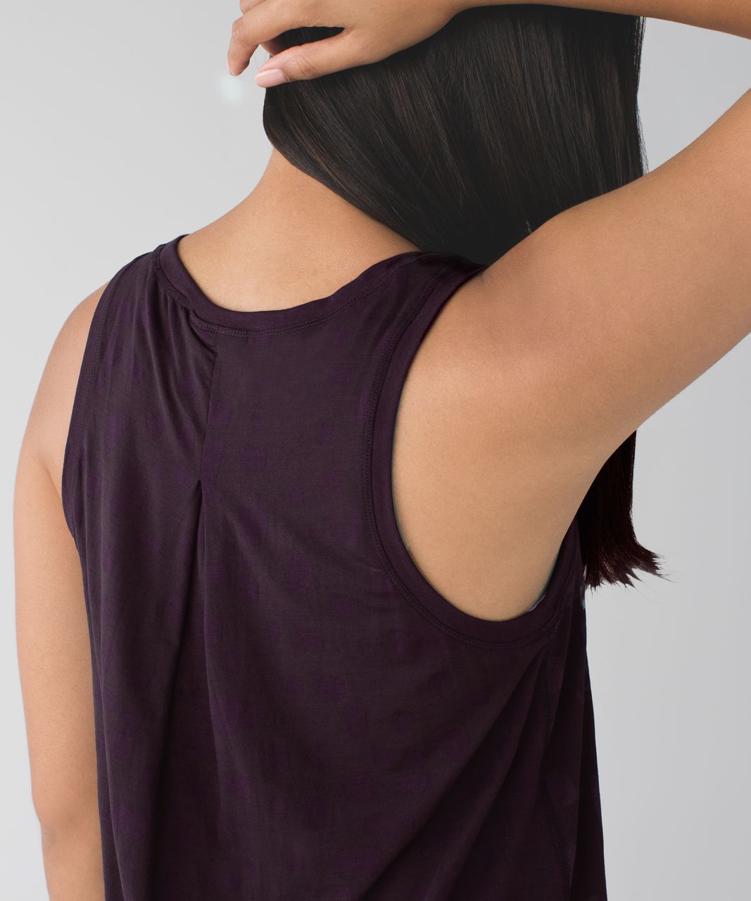 Lululemon Go Om Tank - Ghost Weave Burnout Black Cherry / Mini Ghost Weave Burnout Black Cherry