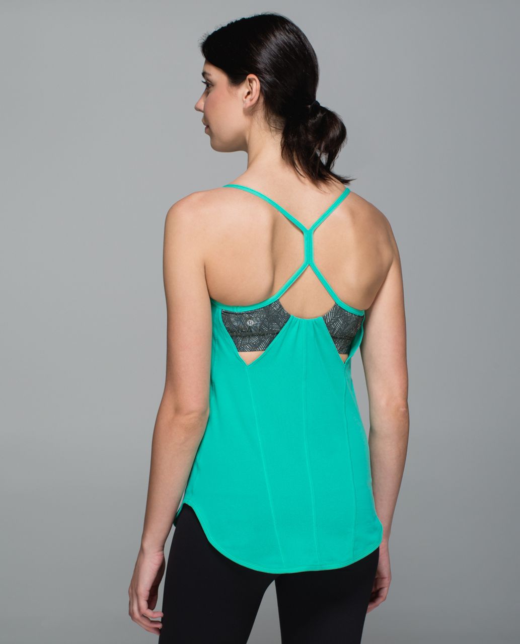 Lululemon Roll Out Tank - Bali Breeze / Jazzy White Gator Green - lulu  fanatics