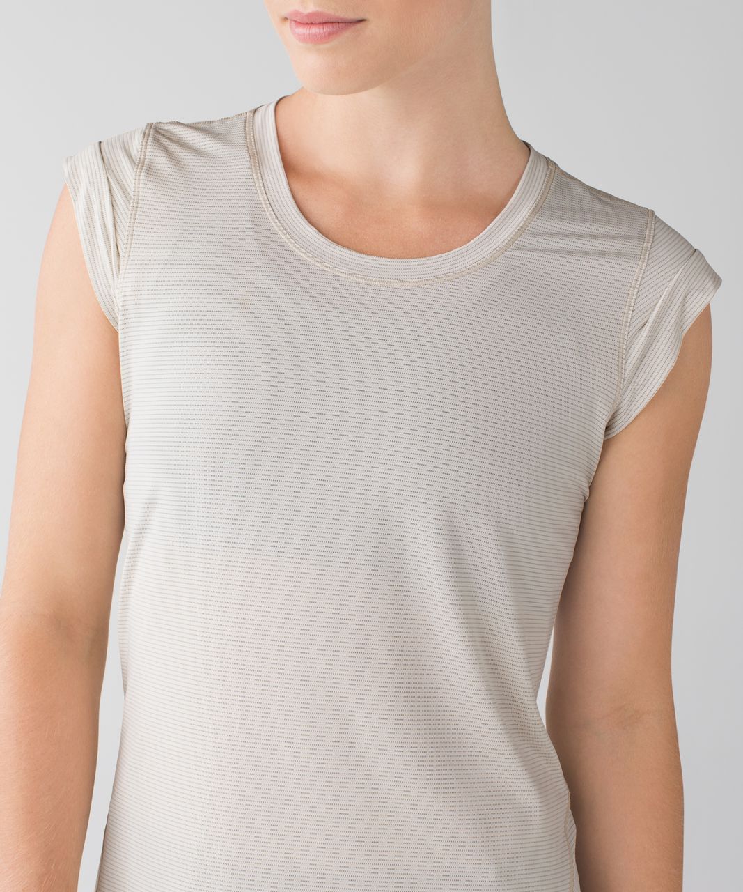 Lululemon Pedal To The Medal Short Sleeve - Heathered Angel Wing