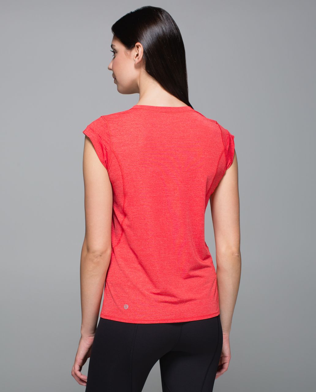 Lululemon Pedal To The Medal Short Sleeve - Heathered Alarming