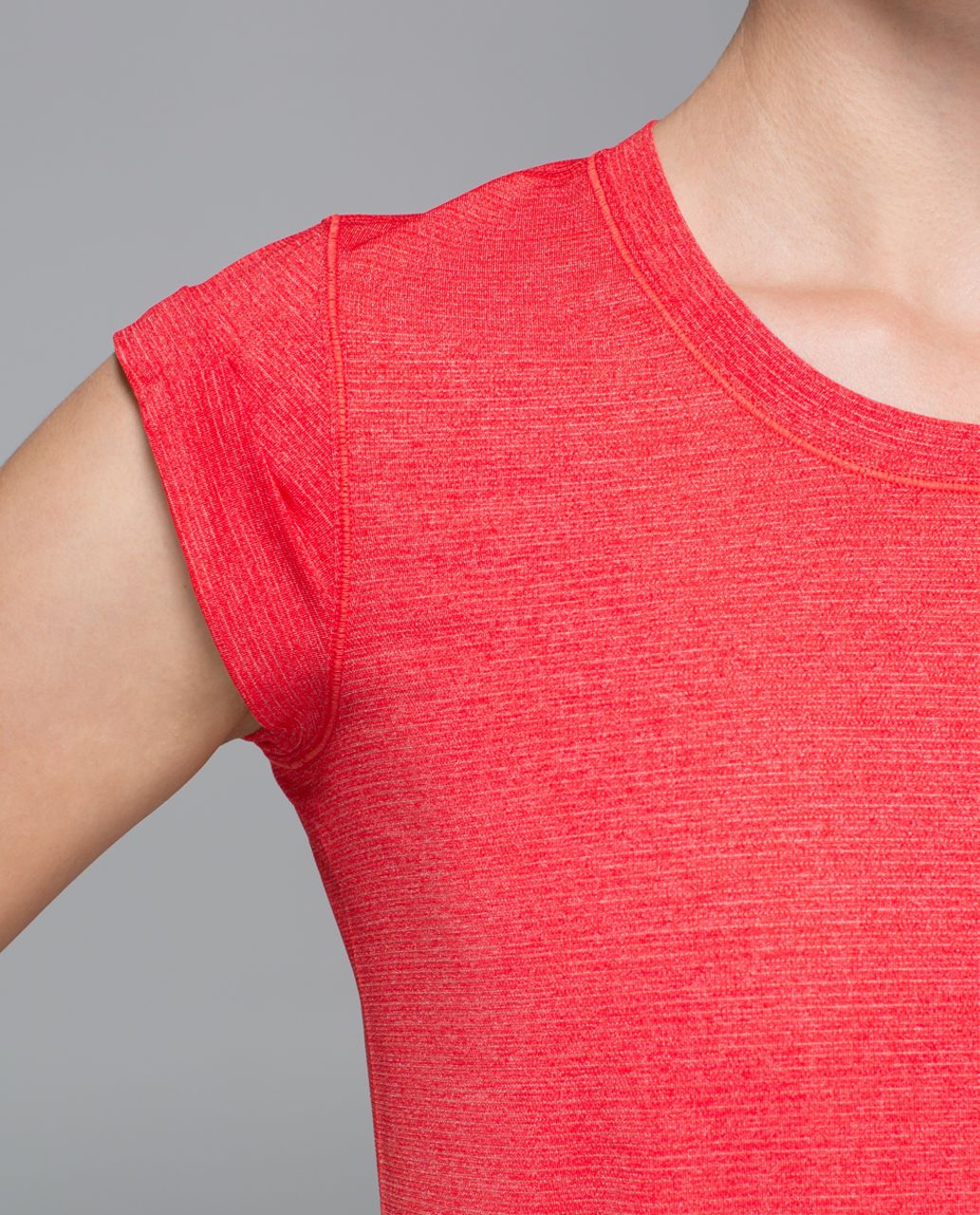 Lululemon Pedal To The Medal Short Sleeve - Heathered Alarming