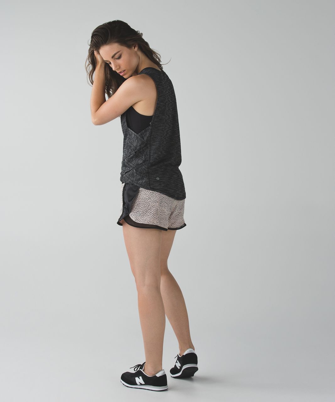 Lululemon Super Squad Short - Dottie Dash Grain Black / Black / Grain