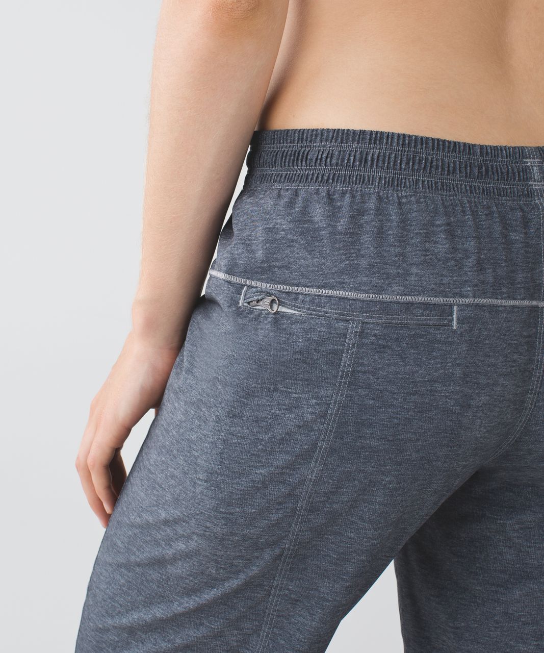 Lululemon Step Lively Crop - Heathered Texture Printed Greyt Deep Coal