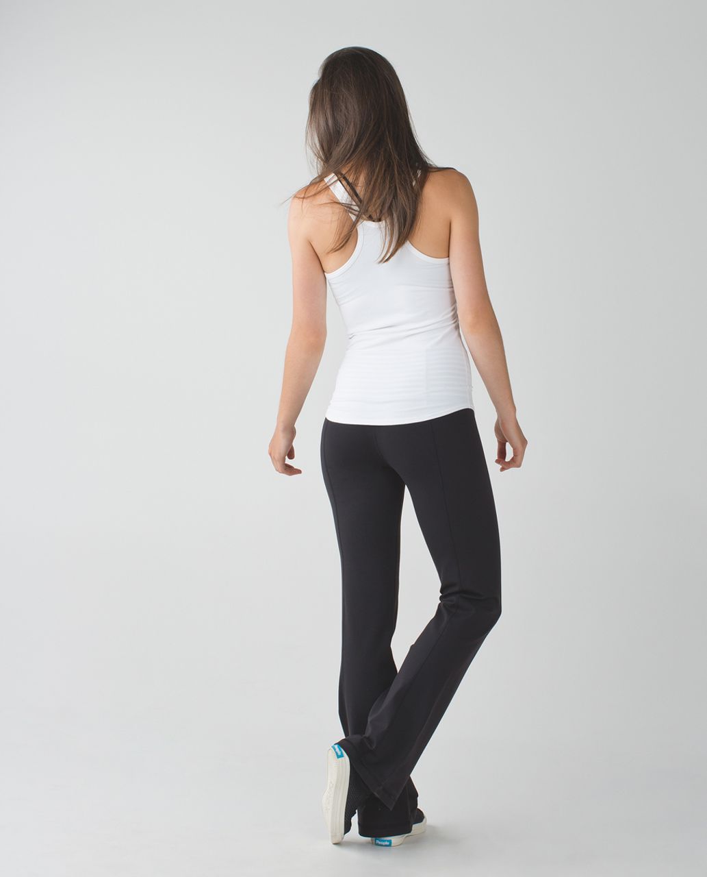 Lululemon Groove Pant (Tall) - Black / Narrow Bold Stripe Black Angel Wing