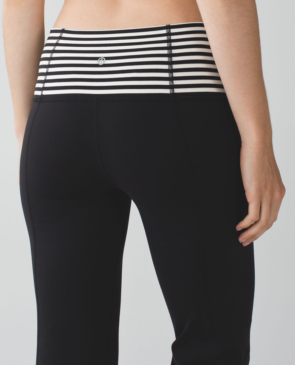 Lululemon Groove Pant (Tall) - Black / Narrow Bold Stripe Black Angel Wing