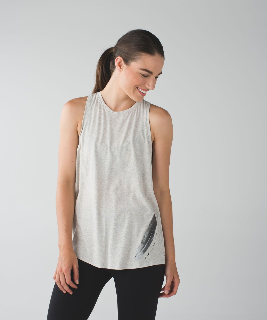 Lululemon The Nook Tank - Heathered Light Grey