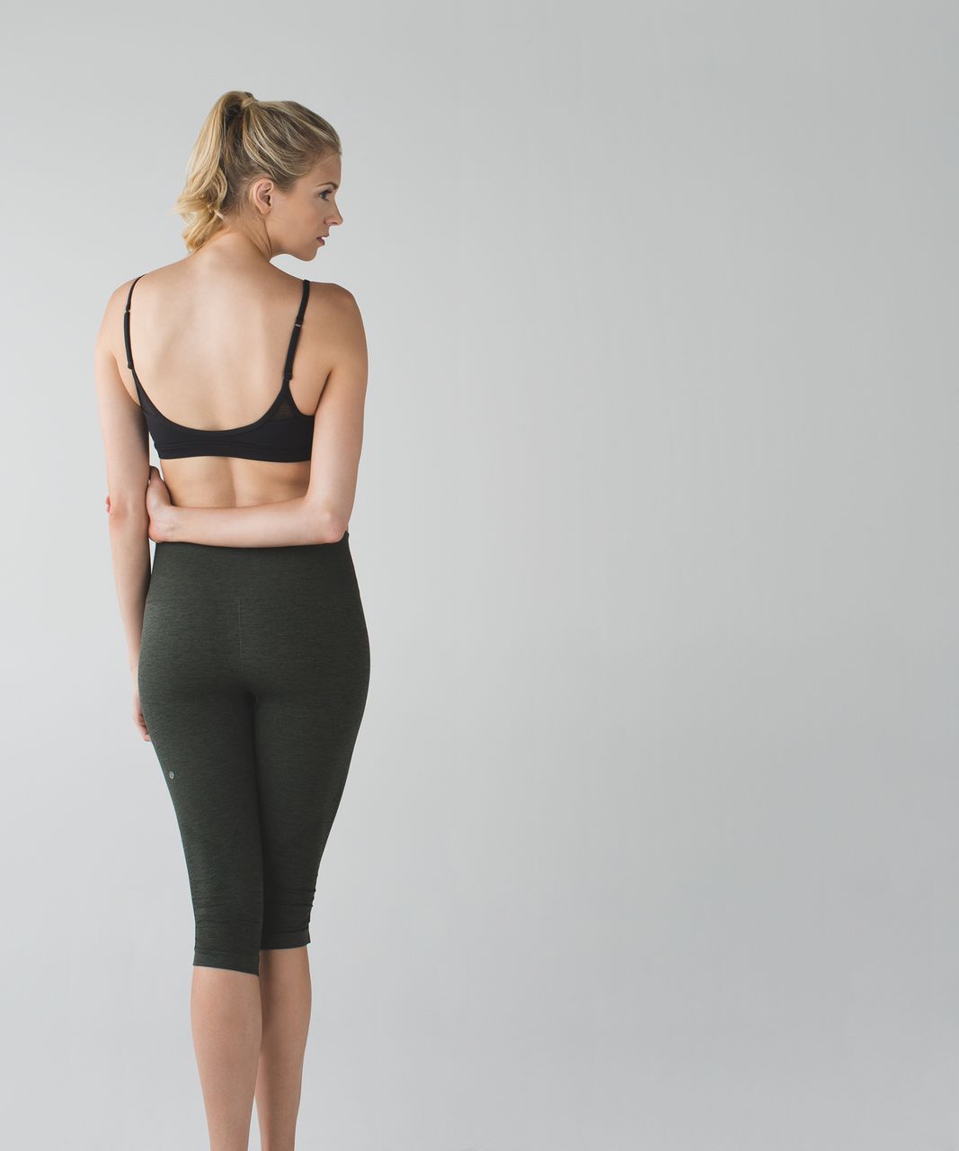 Lululemon Dance To Yoga Bra - Ace Spot Grain Black / Black - lulu fanatics