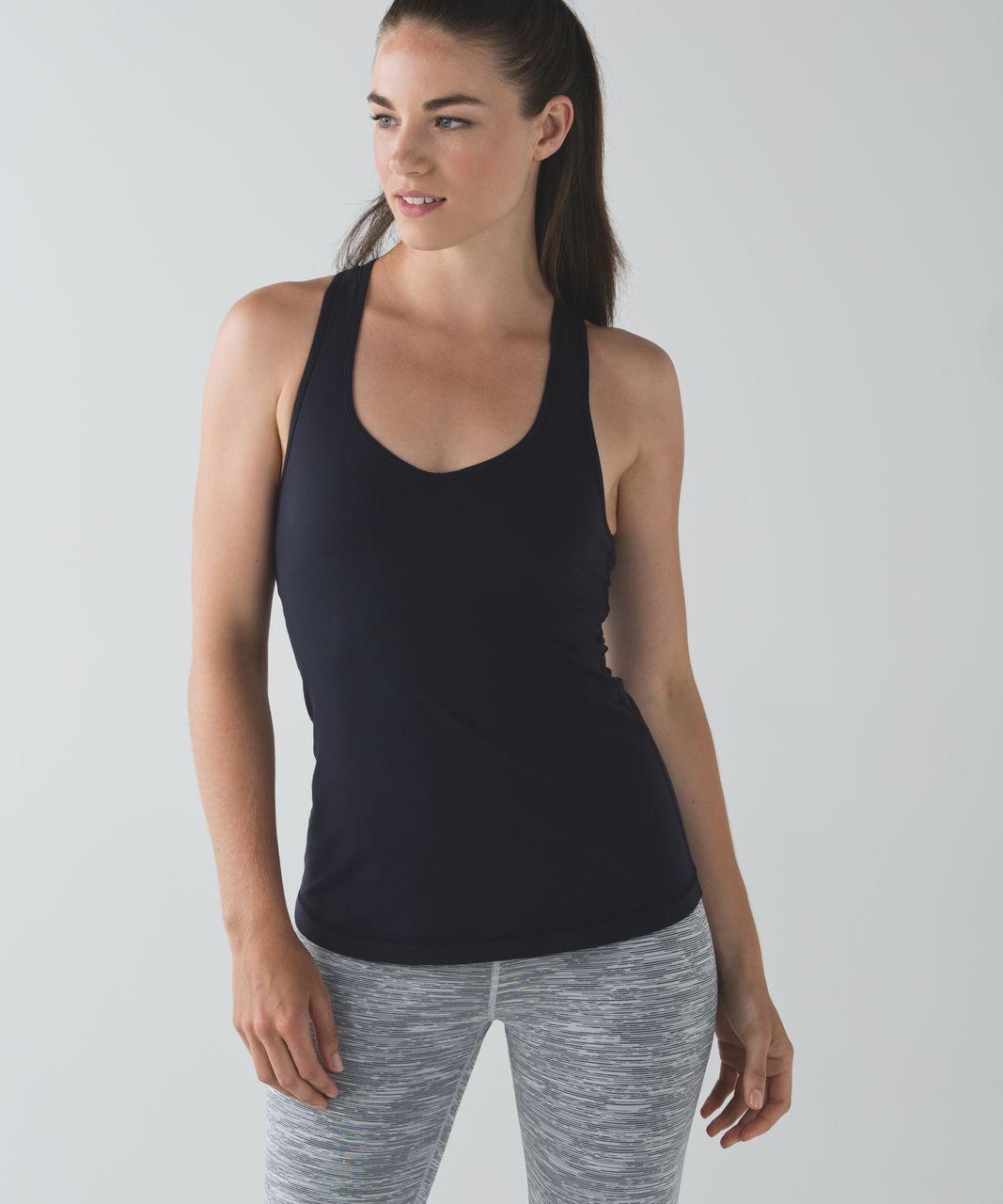 Lululemon Dance To Yoga Tank - Naval Blue / Angel Wing