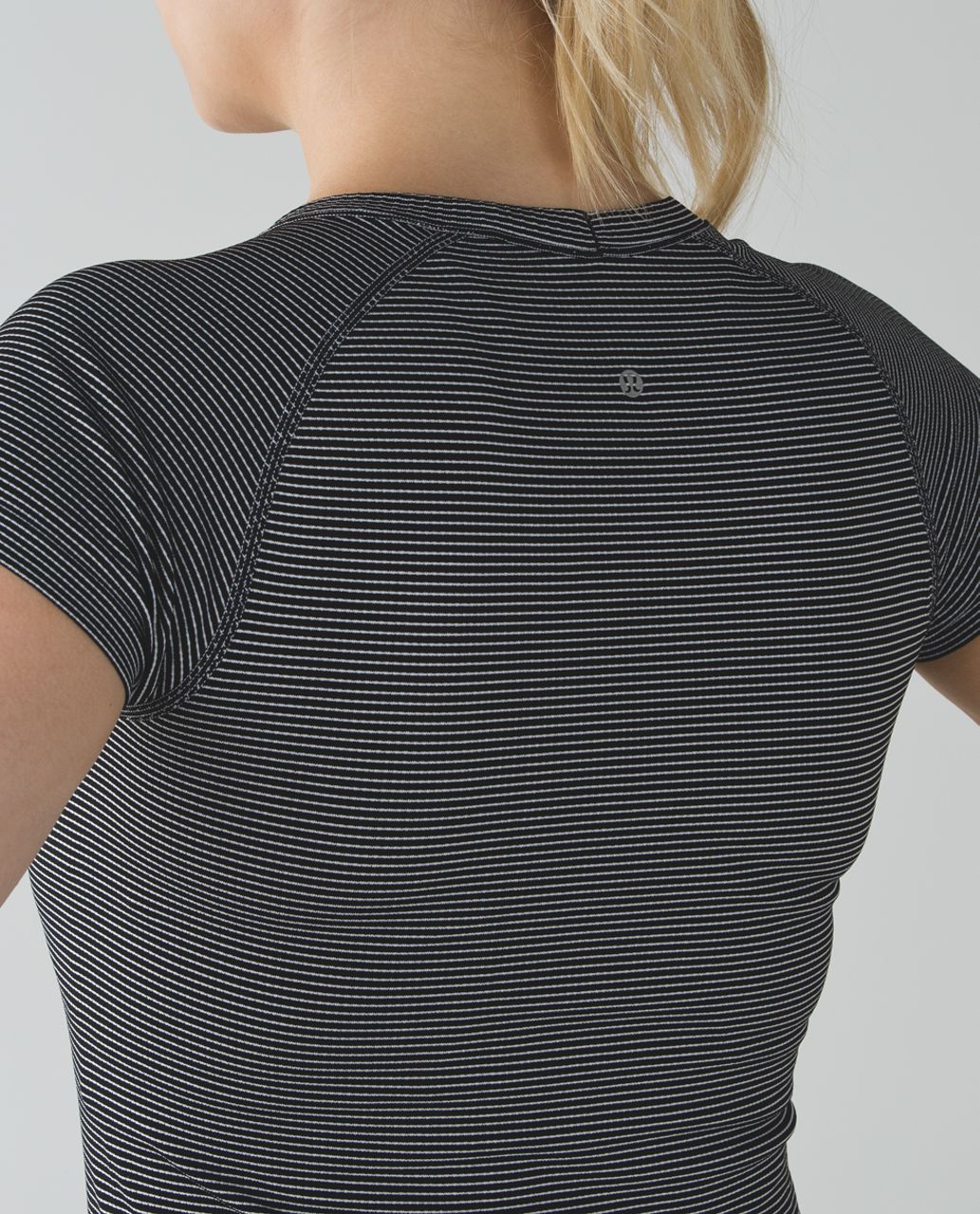 Lululemon Swiftly Tech Short Sleeve Crew - Hyper Stripe Black