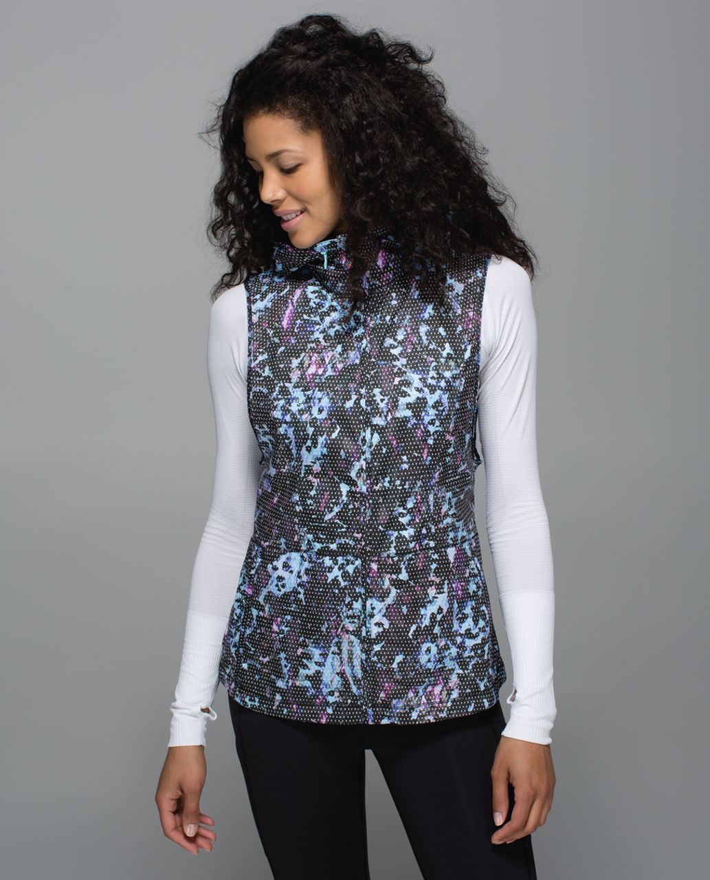 Lululemon Pack-It Vest - Floral Sport Tranquil Blue Multi