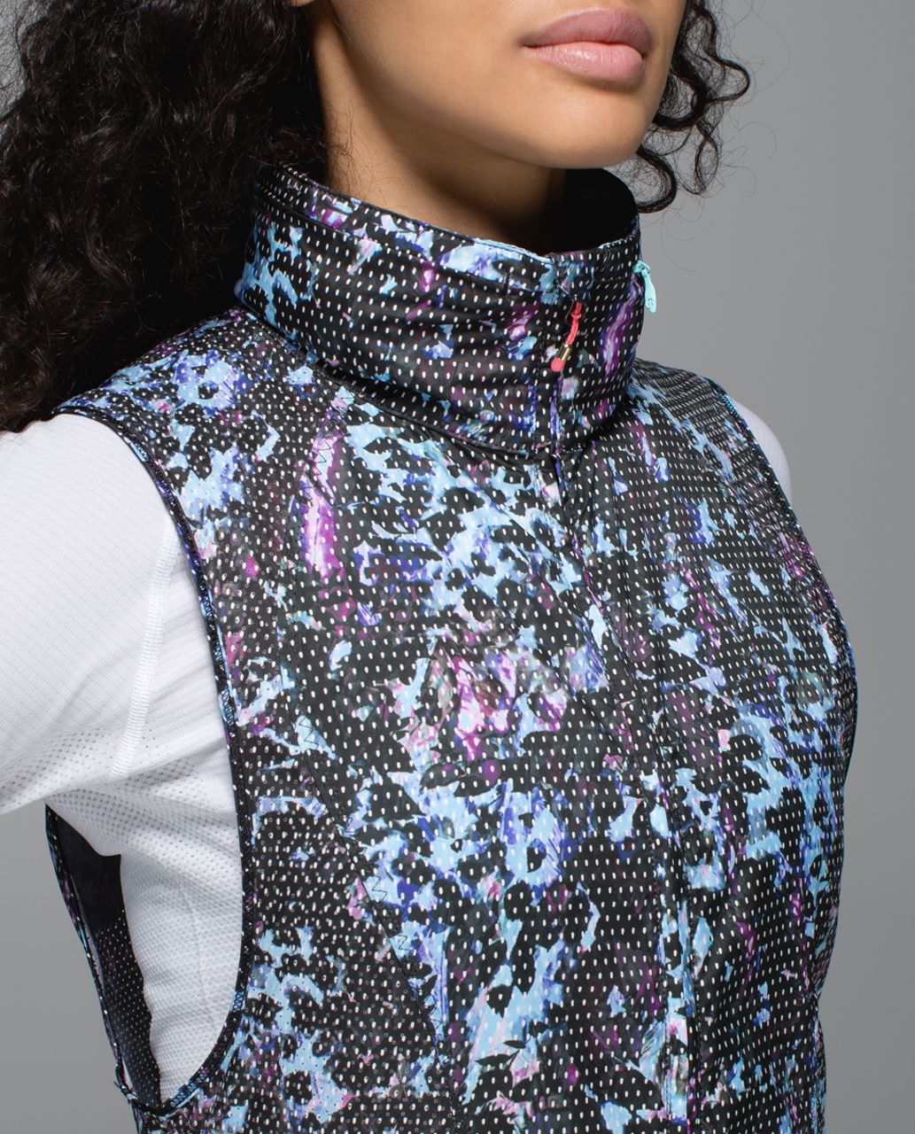 Lululemon Pack-It Vest - Floral Sport Tranquil Blue Multi