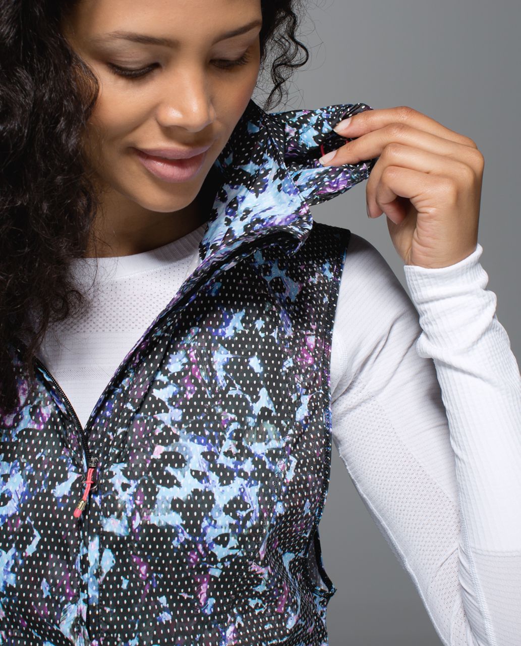 Lululemon Pack-It Vest - Floral Sport Tranquil Blue Multi