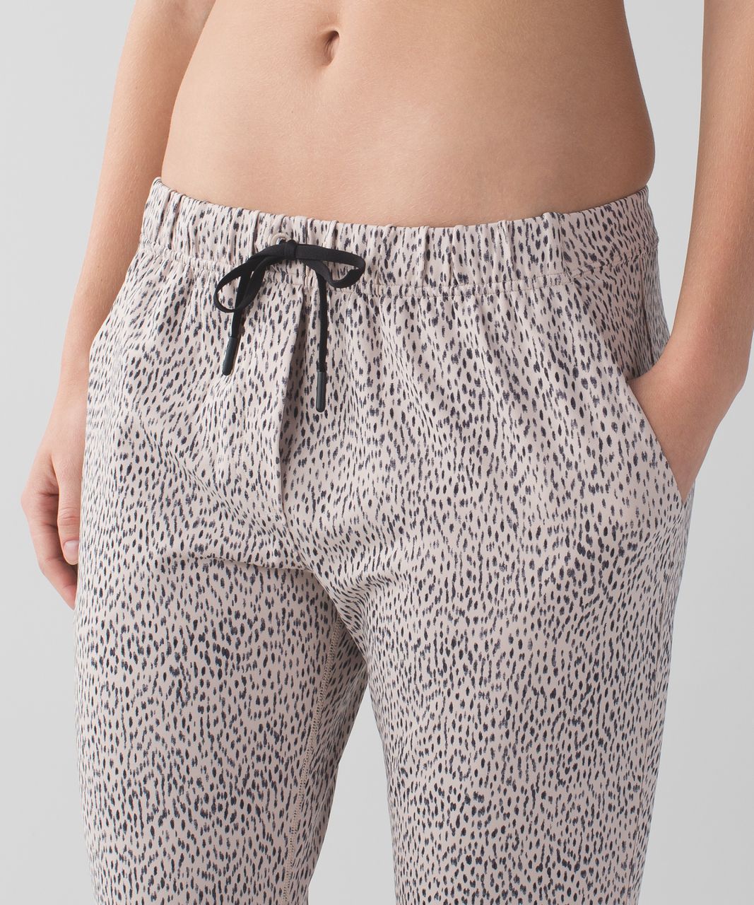 Lululemon Jet Crop *Luon (Slim) - Dottie Dash Grain Black