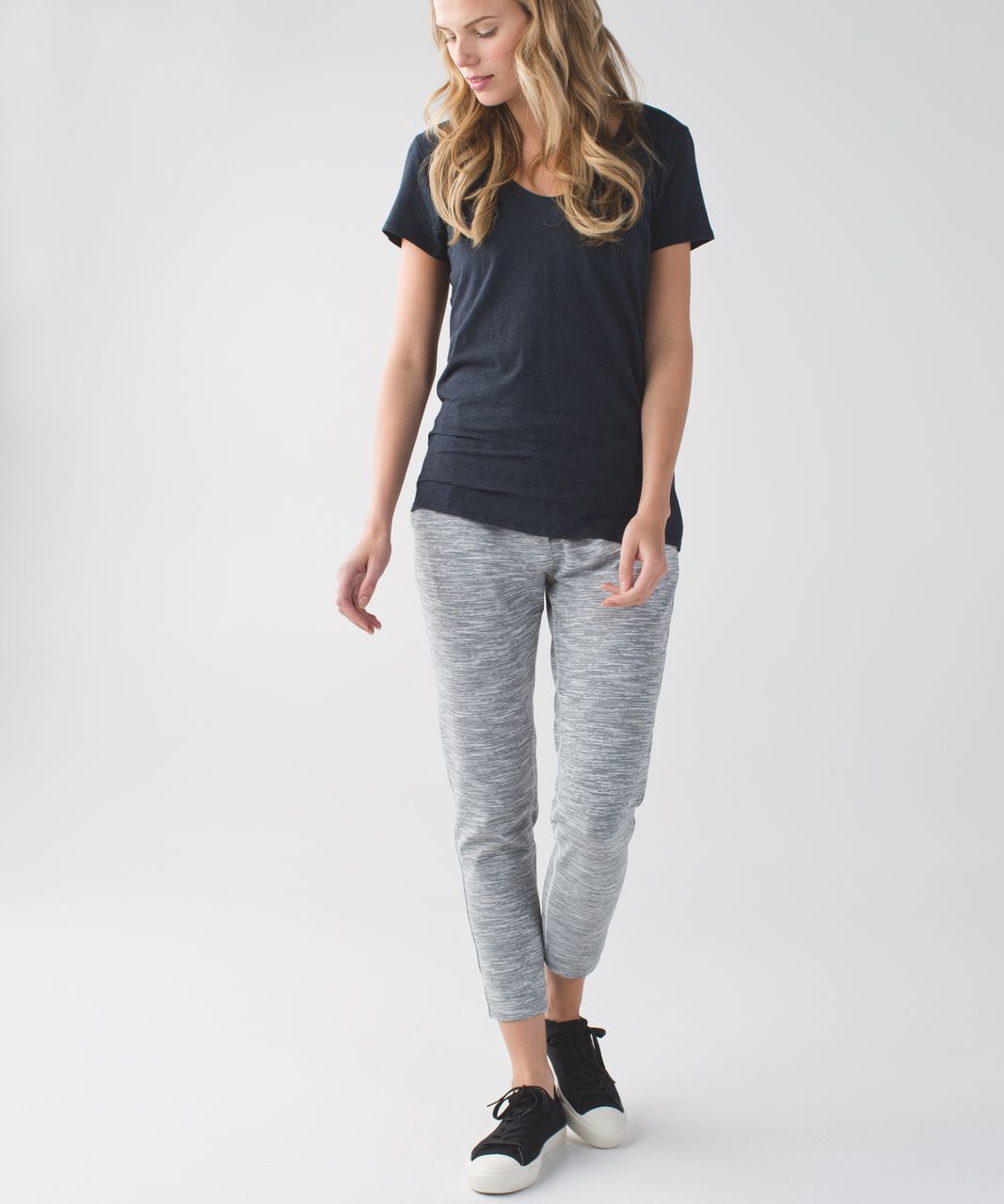 Lululemon Jet Crop *Luon (Slim) - Wee Are From Space Silver Spoon