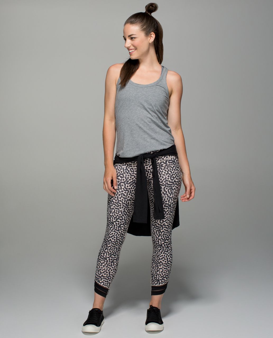 Lululemon High Times Pant *Wrap Mesh - Ace Spot Grain Black / Black