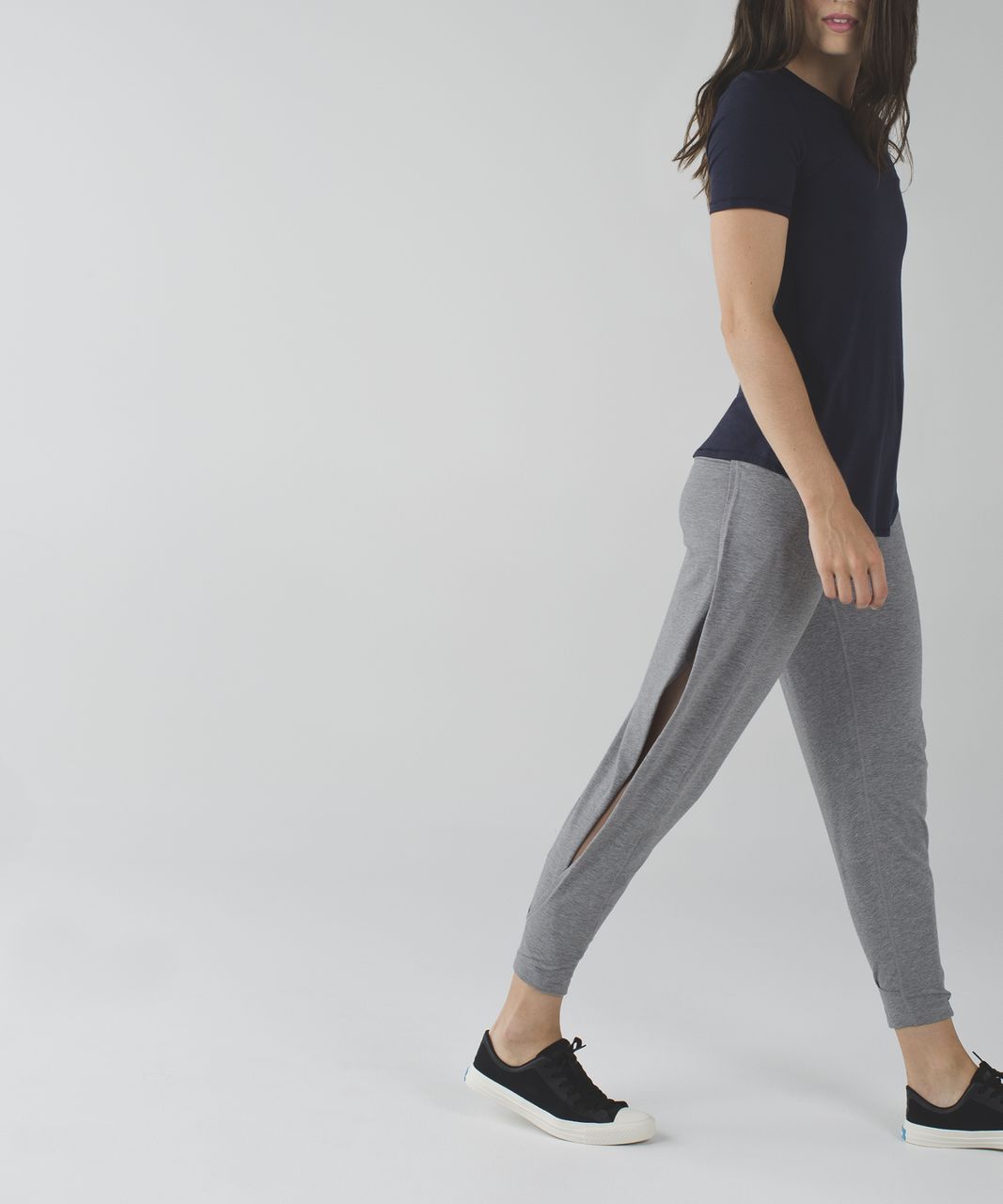 Lululemon My Mantra Pant - Heathered Charcoal / Black - lulu fanatics